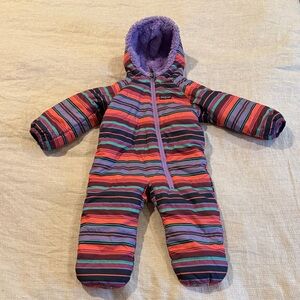 Patagonia Multicolor Striped Baby Snowsuit